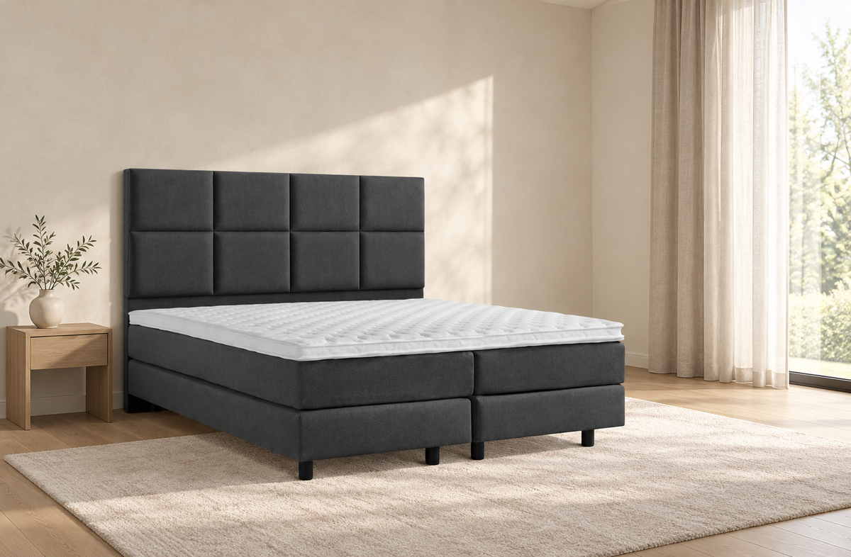 Actie Boxspring Vakken Antraciet