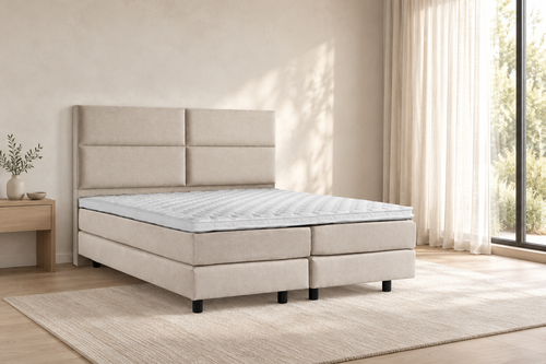Actie Boxspring Vakken Beige