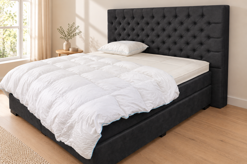 Capitonné Comfort met aangepaste slaapkamerachtergrond