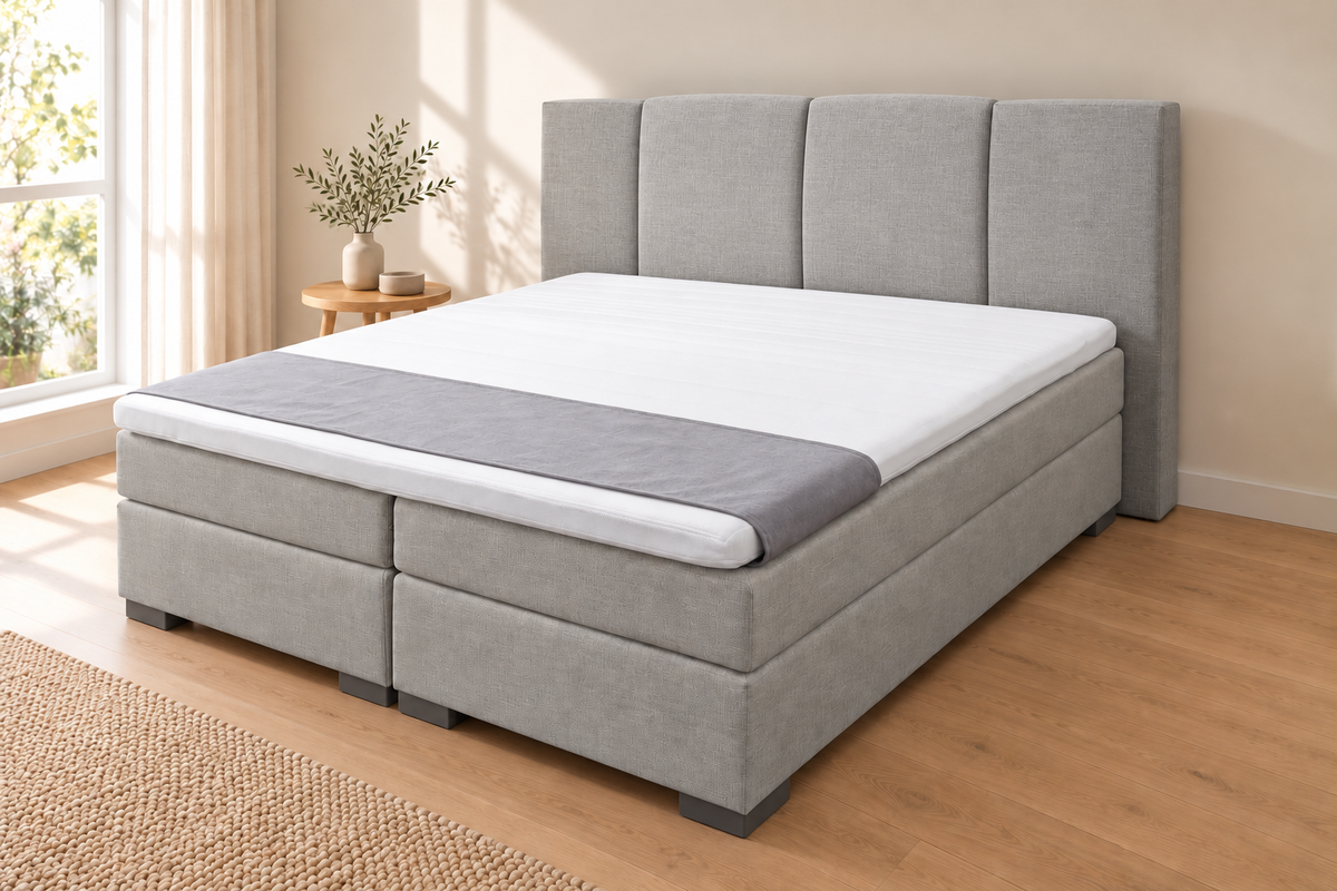 Comfort met Voetbord met aangepaste slaapkamerachtergrond